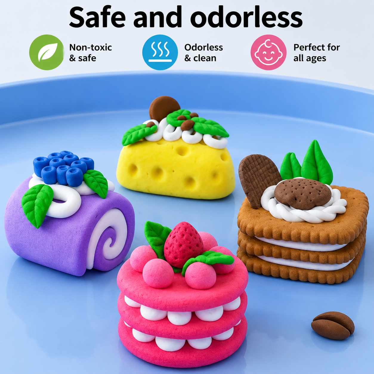 24-Color Magic Air-Dry Foam Clay Set