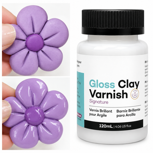 High-Gloss Air-Dry Clay Varnish