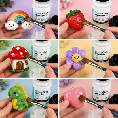 High-Gloss Air-Dry Clay Varnish