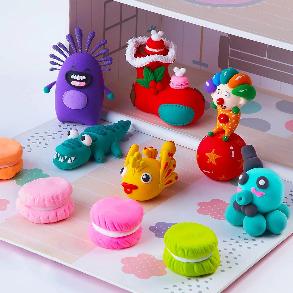 24-Color Magic Air-Dry Foam Clay Set
